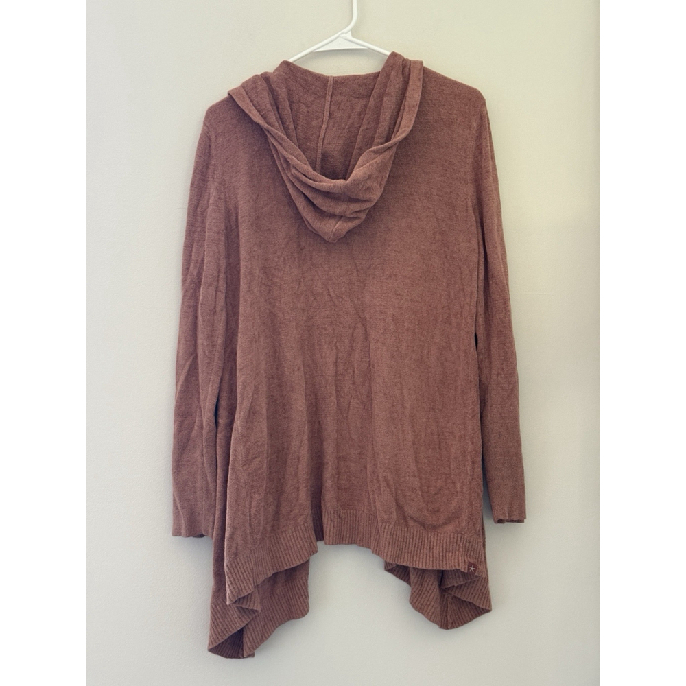 Barefoot Dreams CozyChic Ultra Lite Seashore Hooded Cardigan Large - Picture 5 of 5